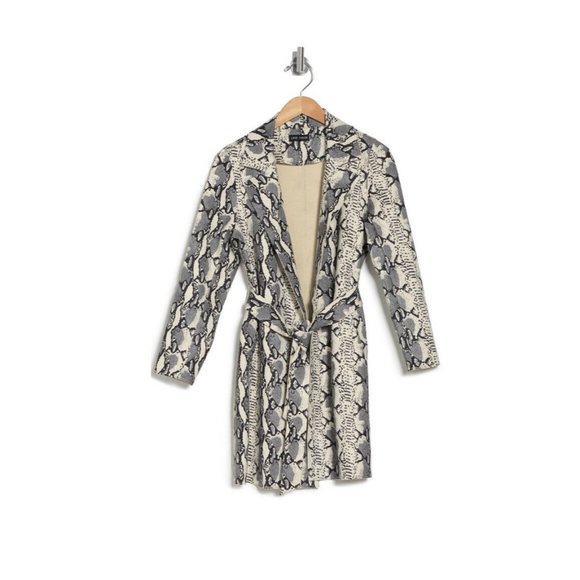 NWT Love Token Faux Suede Snake Print Jacket - XS - Picture 4 of 6